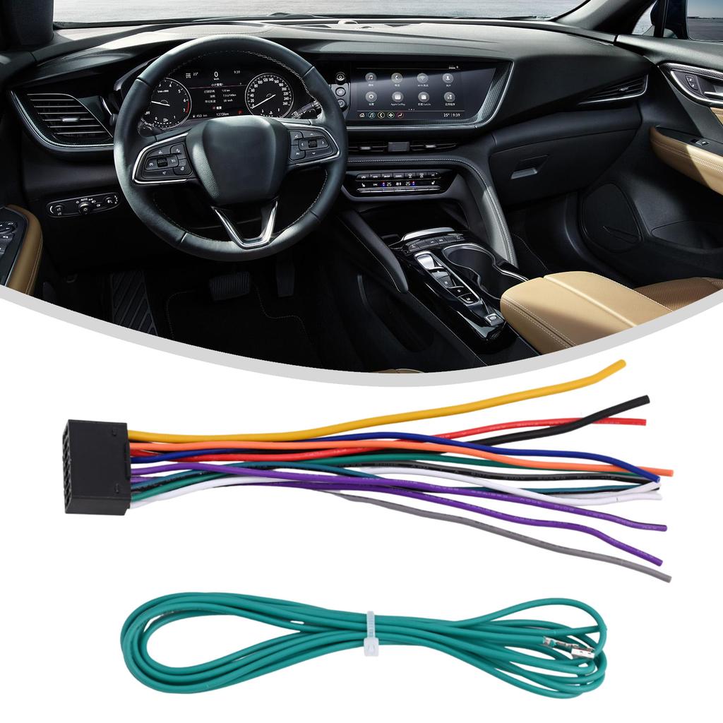 Car Audio Installation As Shown Car Stereo Car Audio Wiring Harness 16 Pin Easy Installation Reliable Audio Signal