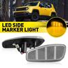 L + R Clear Amber LED Side Marker Lights Fender Lamp For 2015-23 Jeep Renegade A