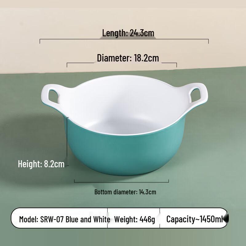 

ZISIZ Nordic Style Melamine Soup Bowl