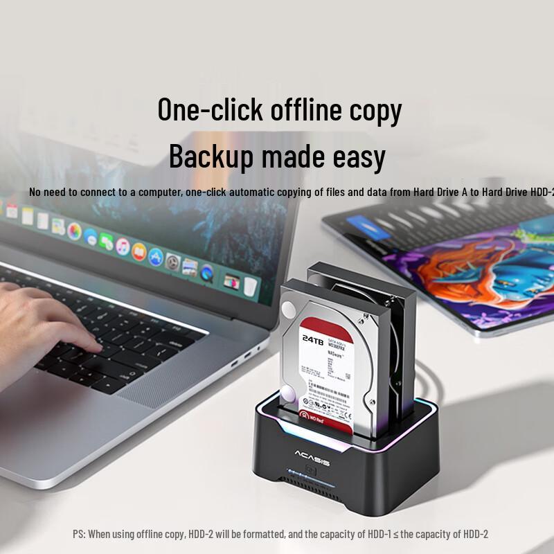 Acasis EC-6104 Dual-Bay External Hard Drive Dock