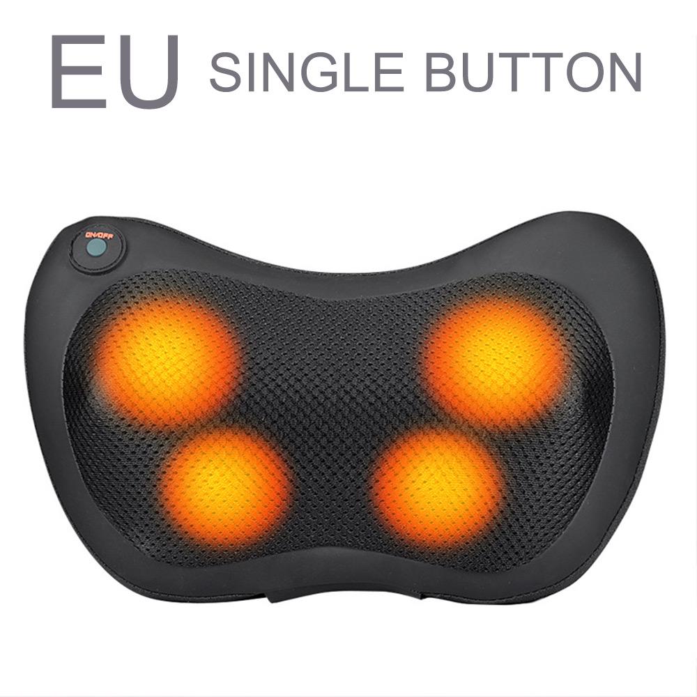 12/8/6/4 Heads Car Back Neck Massager Electric Massage Relaxation Pillow Cushion Home Waist Body