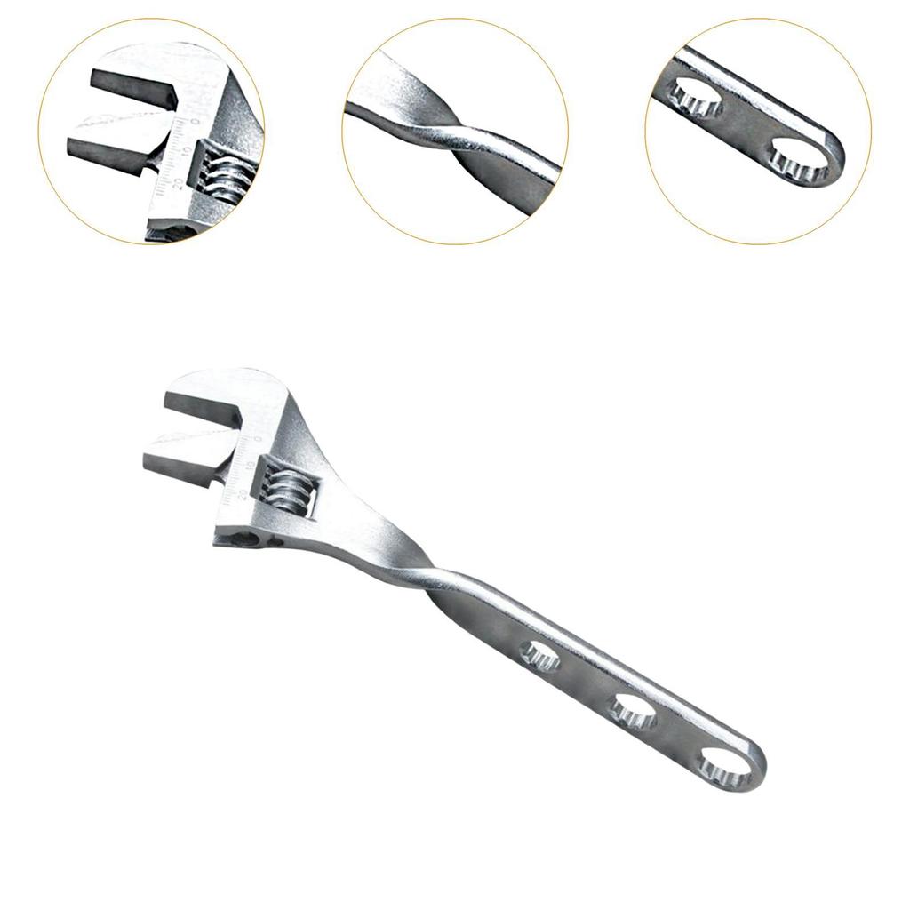Adjustable Wrench Utility Multipurpose Heavy Duty Monkey Wrench Hand Tool for Workshop Garage Home Professional Use DIY Projects