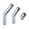 Polished Chromes Shower Head Elbow Adapter 45 Degree Connectors Solid Stainless Steel Construction for Handheld Showers