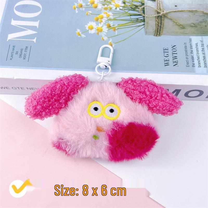 Screaming Puppy Keychain: Adorable Plush Pendant & Hair Accessory for Kids