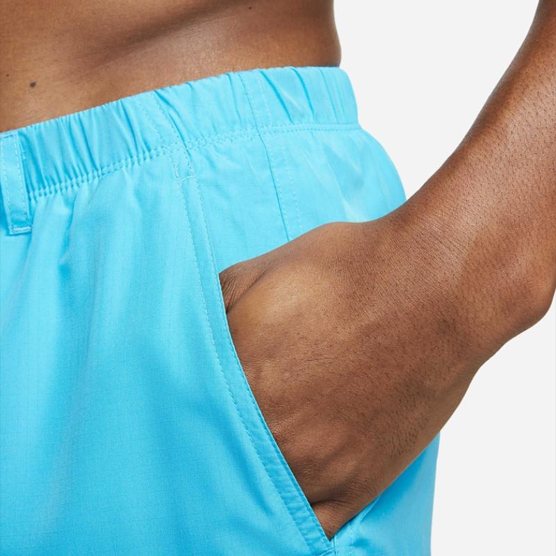Nike Solid Color Brand Logo Pocket Drawstring Waist Shorts Men shorts Blue NESSB522-480