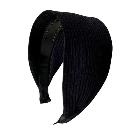 Hair Hoop High Elastic Sponge Inner Soft Fabric No Pressure Ultra Wide Thickened Headband Skull Lifting Hair Accessory