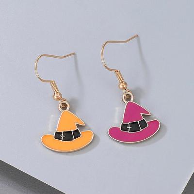 Halloween-Accessoires, Bartöl tropfende fünfzackige Stern-Ohrringe, lustige Persönlichkeit Legierung