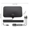 High Gain Indoor DTV Antenna: Flat Design with Active Booster for HDTV DTV Box