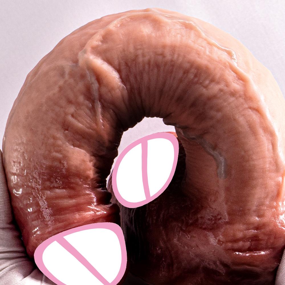 Soft Realistic Silicone Dildo Huge Dildos for Women Masturbator Strap On Cock Sex Toys  Female Vagina Massage Anal Plug Gay