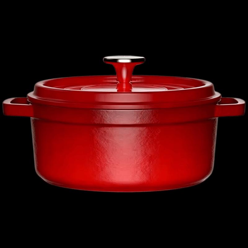 KOBACH Cast Iron Enamel Soup Pot
