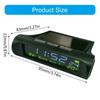 Small Digital Car Dashboard Clock Solar Power & Rechargeable Clear LCD Time Display Watch Stick On Car Clock