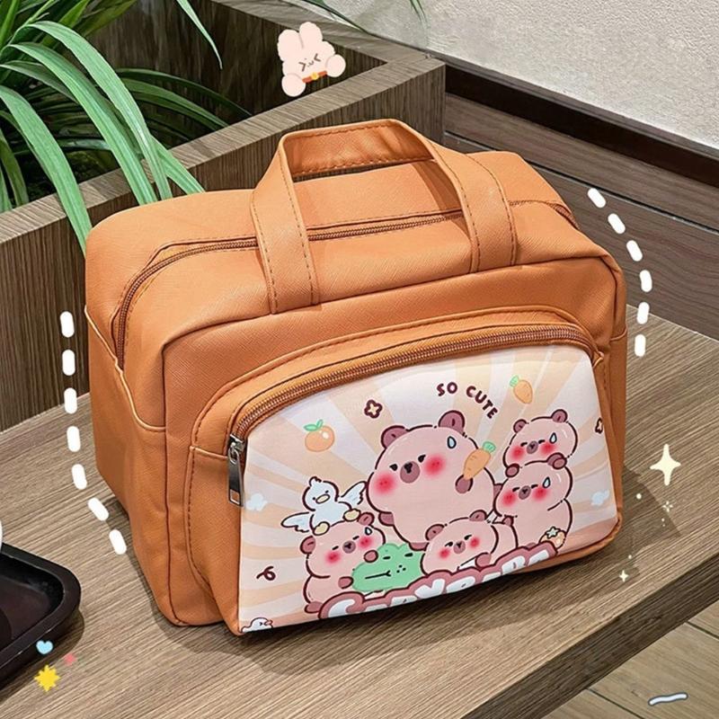 Large Capacity Impermeable Lunch Box Planner With Fun Animal Pattern Exemplary For Students Daily Meals