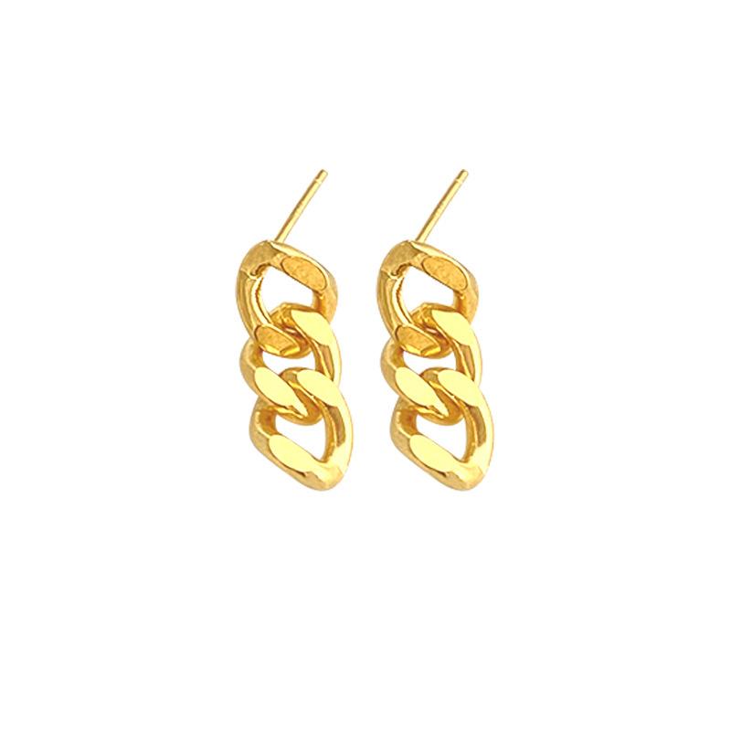 Female Interlocking Simple and Niche Earrings