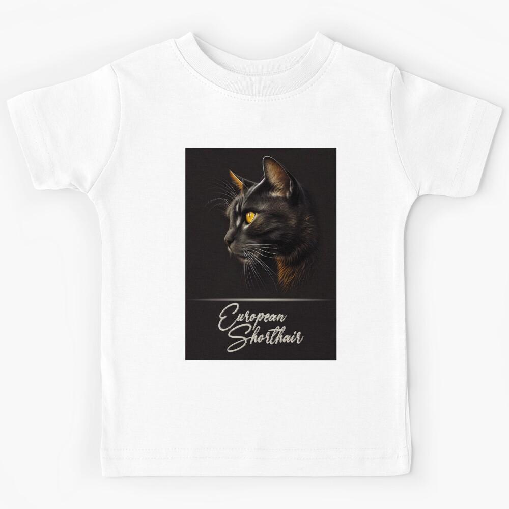 European Shorthair Portrait Kids T-Shirt 150