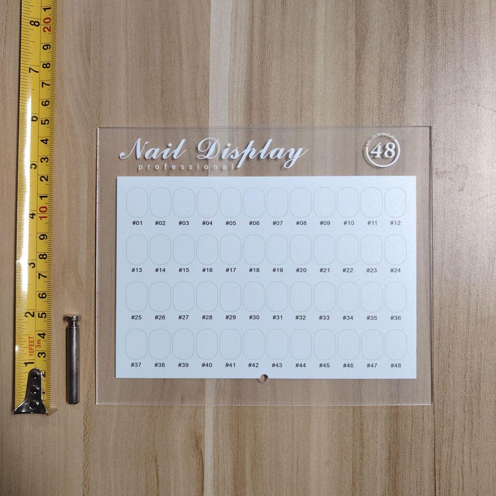 Japanese Nail Art Display Board: Three-Color Gel Polish Chart Book & Stand