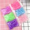 200 Stück Slime Füllanhänger Acryl Simulierte Eiswürfel Kristallstein Transparente Dekoration für DIY Slime Zubehör Lizun Spielzeug Kind