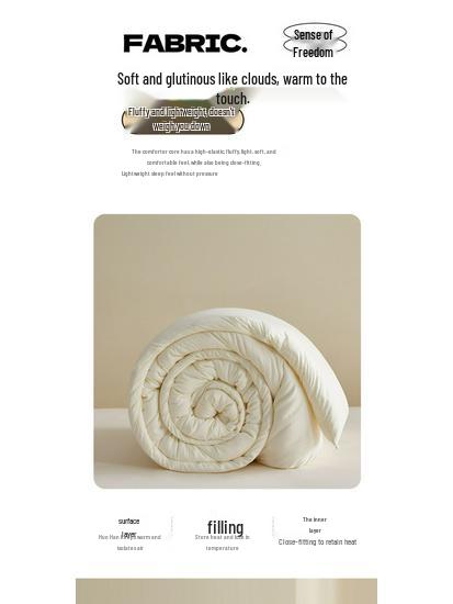Thickened Soybean Fiber Quilt: All-Season Warm Cotton Bedding for Students