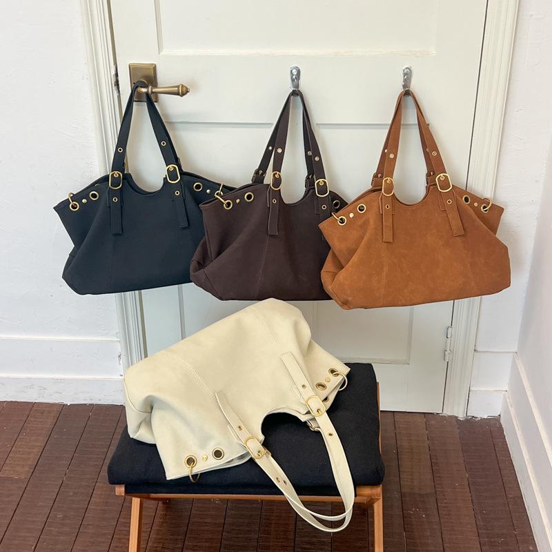 Borsa da Lavoro, Borsa a Shopper dallo Stile Rilassato, Semplice Borsa a Tracolla con Cinturino