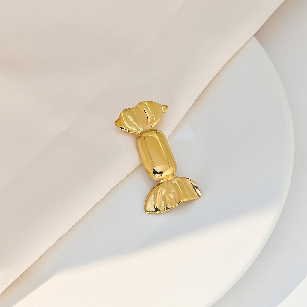 Kreative Engels-Sonnenblumen-Brosche Einfache Glänzende Süßigkeiten-Falten Adler Edelstahl-Pin