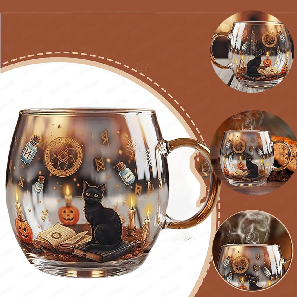 Haunted House Road Halloween Black Animal  Mug