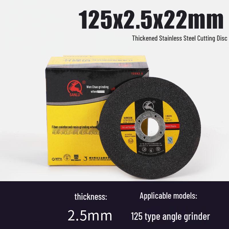 Thickened Stainless Steel Cutting & Grinding Disc for Angle Grinder (100/125/150/180mm)