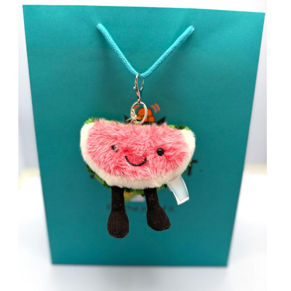 New JC Coffee Bean, Marshmallow, Ladybug, Frog, and Macaron Dessert Keychain & Bag Charm — Plush Toy Gift for Friends