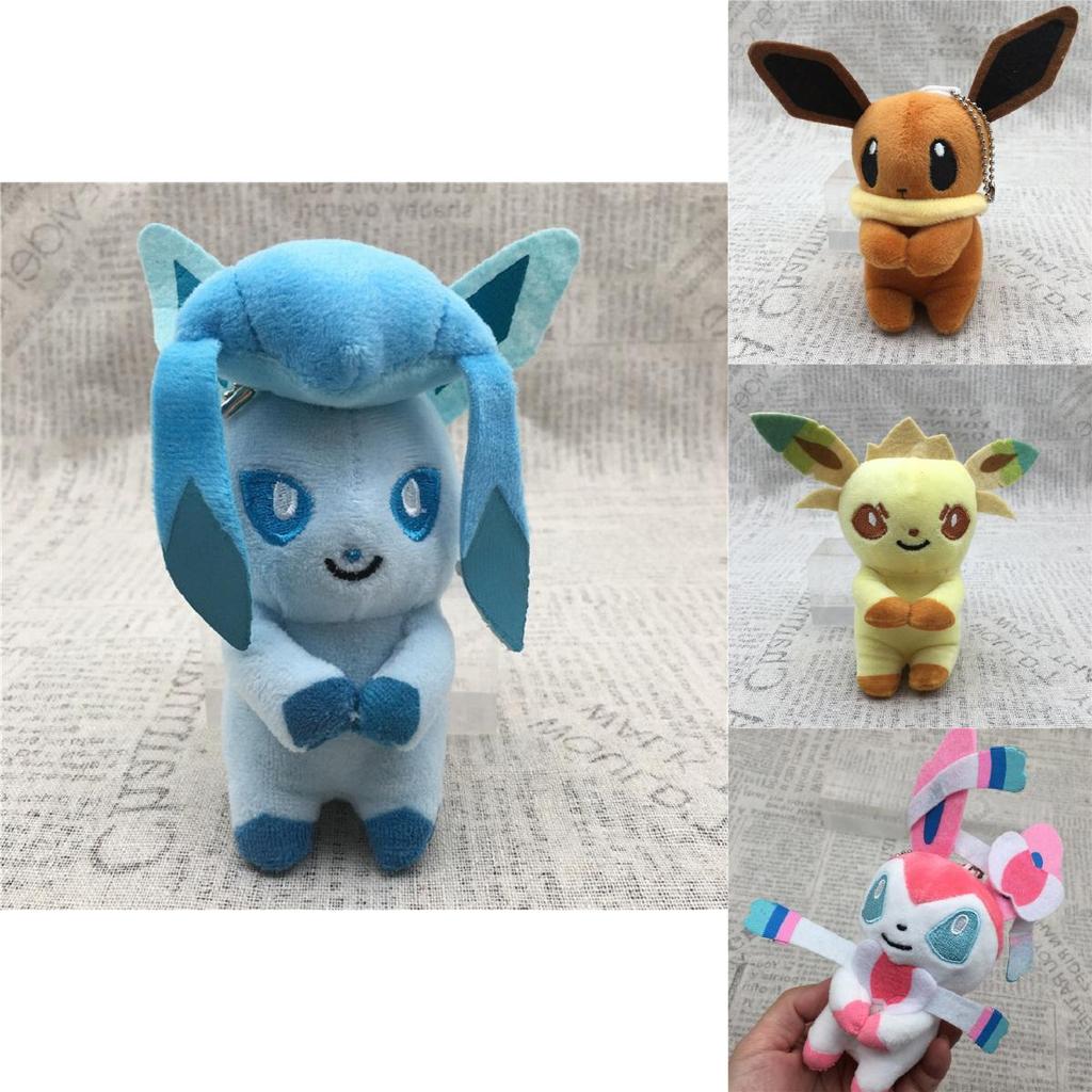 Cartoon Pokemon Plush Keychain Doll Soft Material Easy To Carry