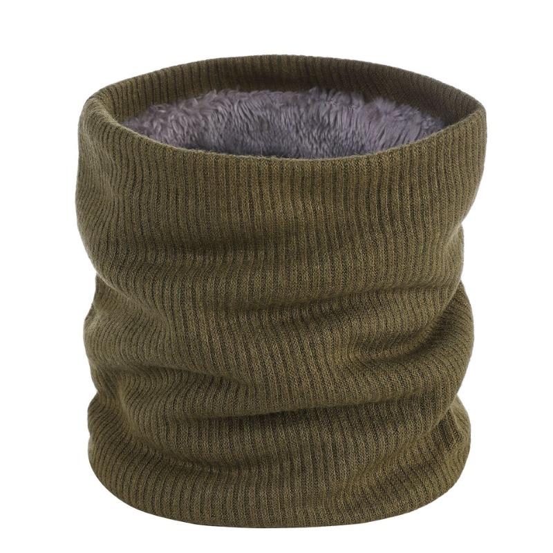New winter warm scarf outdoor sports outer neck cover couple solid color velvet cover
