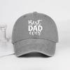Casual Washed Cotton Best Dad Ever Hats Curved Brim Adjustable Letter Printed Baseball Caps Hip-hop Distressed Sun Hat Gift
