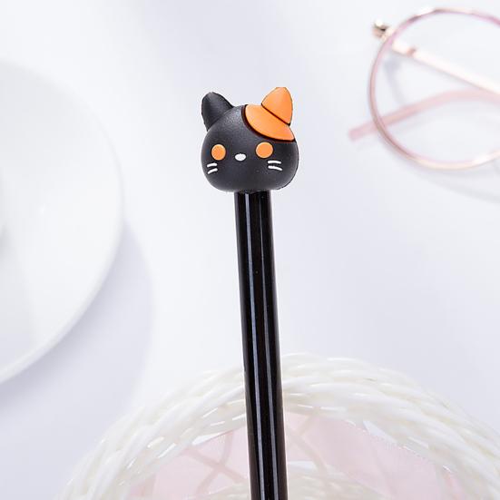 0.5mm Black Ink Cute Cat Head Paw Gel Ink Pen Stationery Office School Supplies