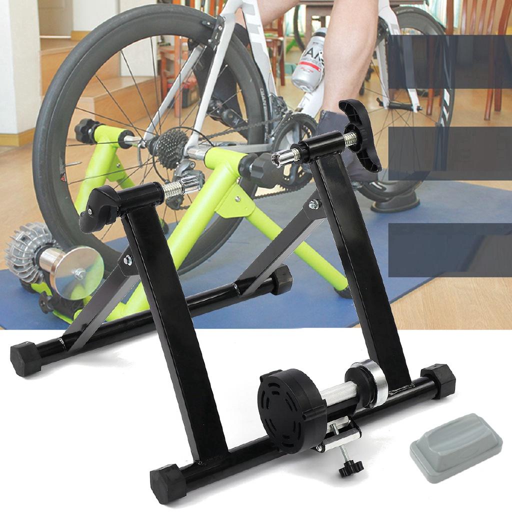 Wireless Indoor Bicycle Bike Trainer Home Exercise Fitness Stand Bicycle Parts Road MTB Training Accessories Black 24-29