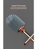 Wall-Mounted Silicone Toilet Brush with Storage Rack - No Dead Angles, Perfect for Bathroom Cleaning