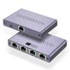 Schnelle Geschwindigkeit 1 bis 4 Port Ethernet Splitter Aluminium Gigabit Netzwerkadapter für mehrere Geräte 1000Mbps
