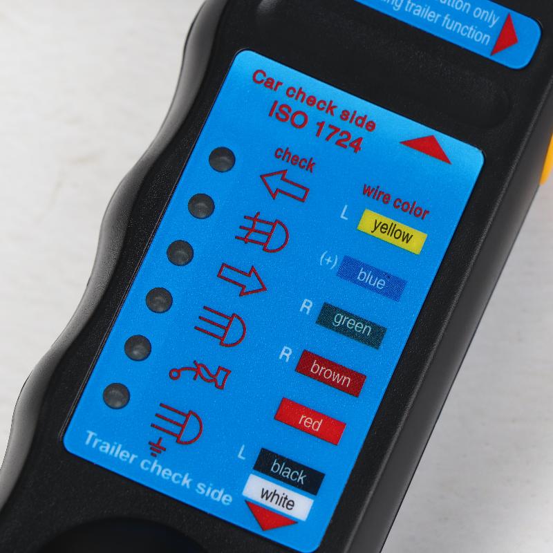 Car Towing Light Tester 12V 7 Pin Adapter Diagnostic Tool Wiring Check Light Test Plug Socket Truck Trailer Caravan Accessories