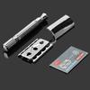 Men's Traditional Double-Edge Blade Safety Razor Hair Beard Silver Manual Shaver
