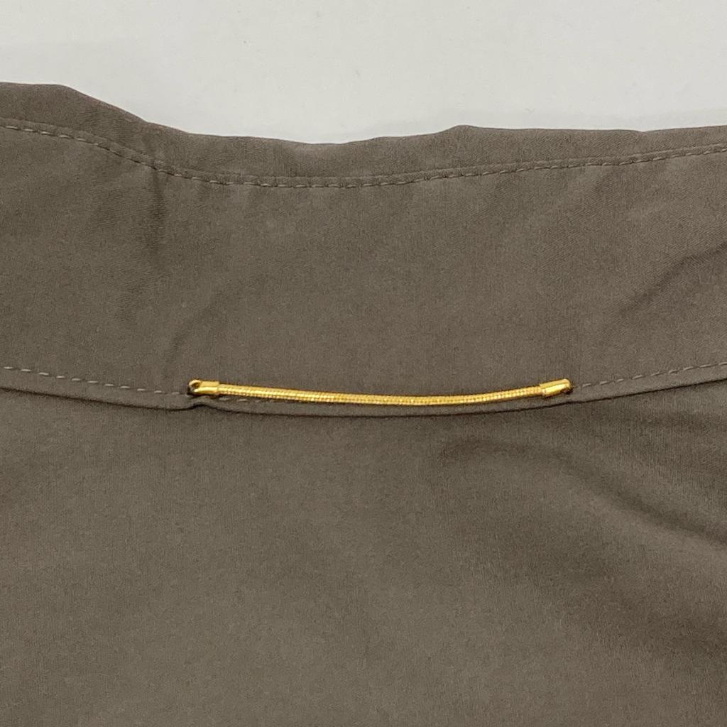 Deuxieme Classe 24-040-500-7010 Cotton Long Sleeve Shirt Dress 38 KhakiUsed