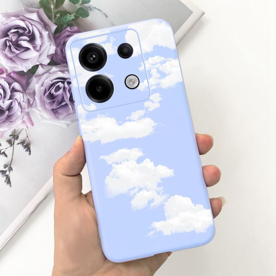 For Xiaomi Redmi Note 13 Pro 5G Phone Case Cow Print Checkered Pattern Soft Liquid Silicone Funda For Redmi Note 13 4G Pro+ Plus