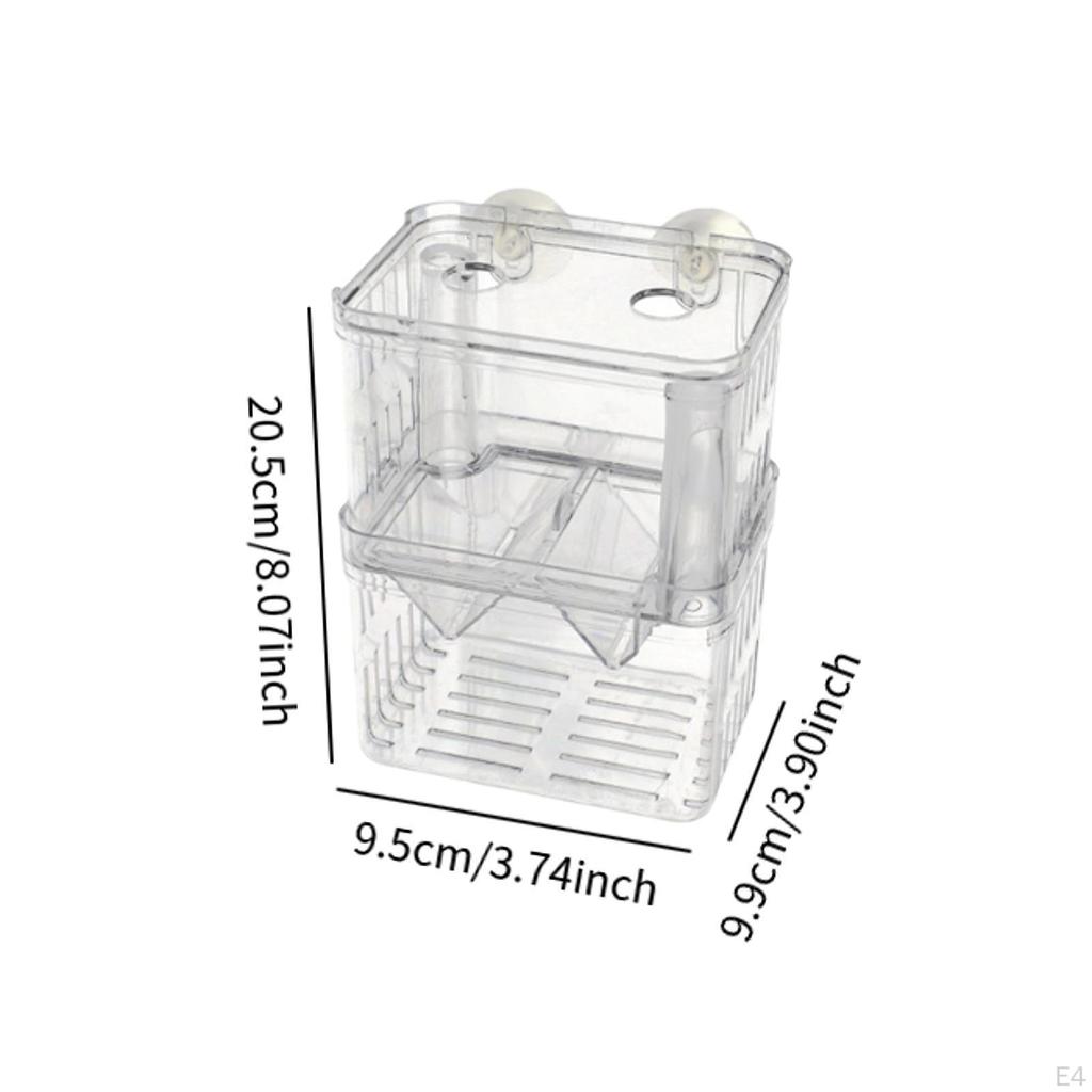 Aquarium Breeder Box Fish Tank Hatchery Hatching Acrylic Fishes Egg Isolation Separation