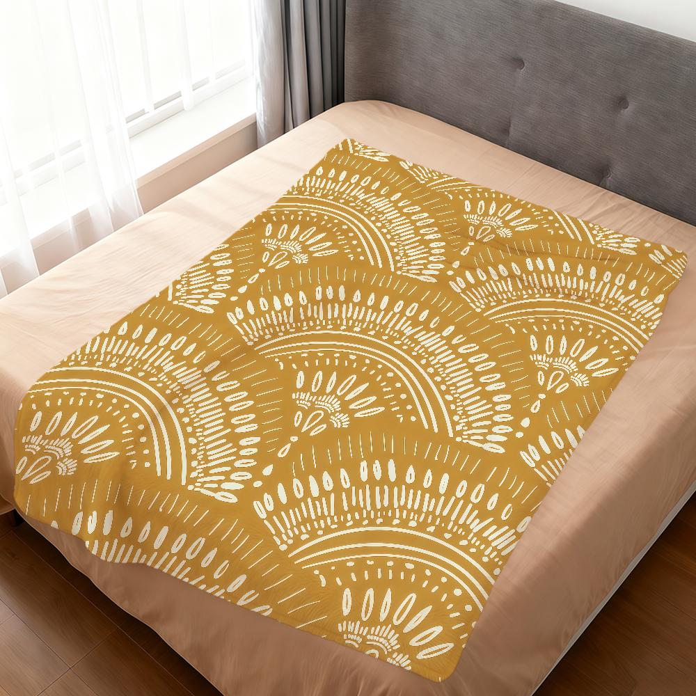 abstract bohemian Eccentric boho soft warm plush blanket for dormitory sofa living room pet hogar bedroom gift nap home Flannel