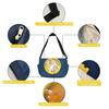 [YUYAKESHI] Cute Corduroy Ita Bag, Shoulder Bag, Perfect for Going Out, Round Transparent Window, Star Accessory Included, Large Capacity, 2-Way Tote