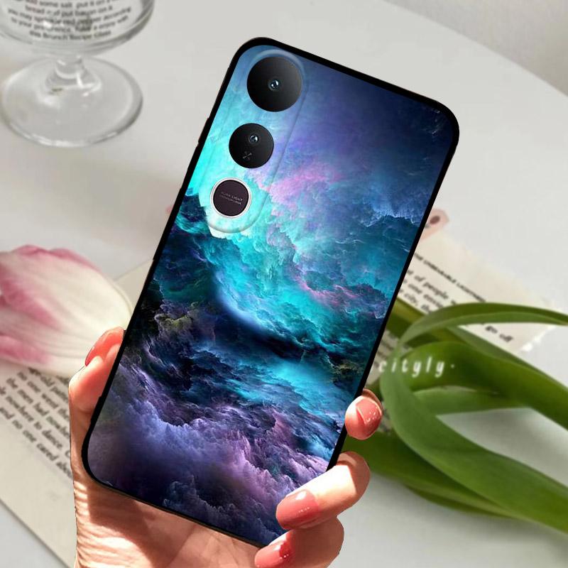 Für Vivo V50 Lite Hülle V2441 Weiches TPU Stoßfestes Silikon Bumper Für Vivo V50 Lite 5G Schutzhülle Schale Coque Fundas