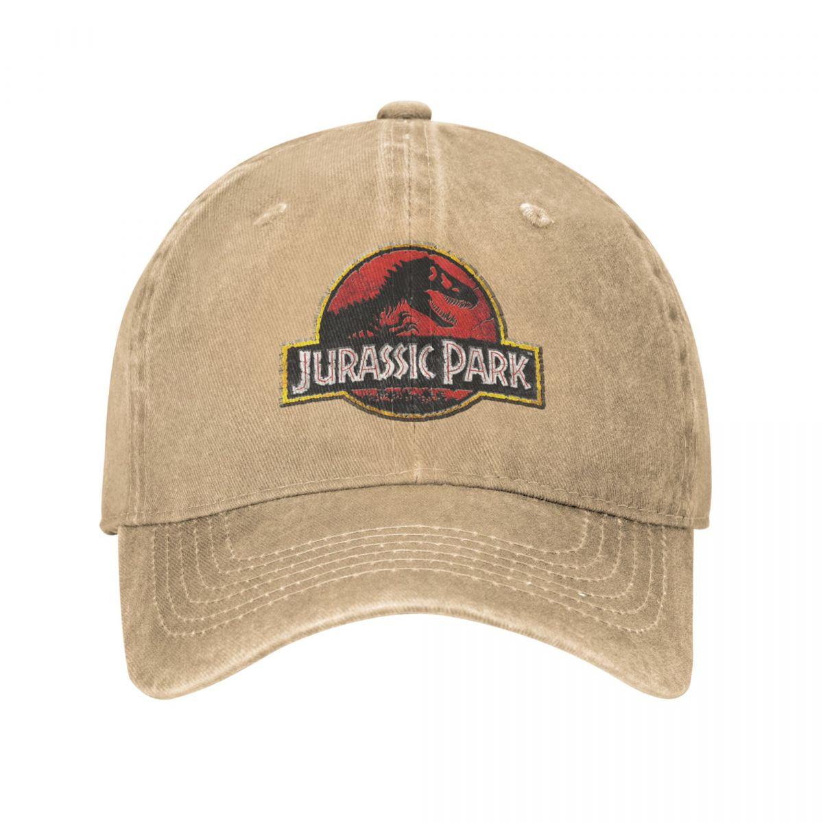 

Jurassic Park Stone Logo Unisex Style Baseball Caps Distressed Washed Hats Cap Vintage Outdoor Activities Sun Cap
