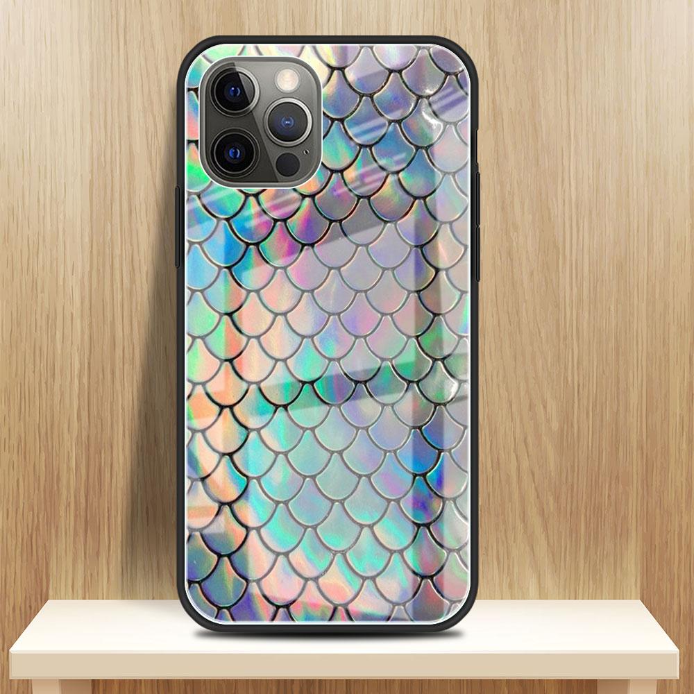 

Стеклянный чехол с принтом змеиной кожи для Apple iPhone 14 13 Pro 11 12 7 8 Plus SE 2022 XR X XS Max 6 6S, закаленный чехол для телефона iPhone 14 Plus