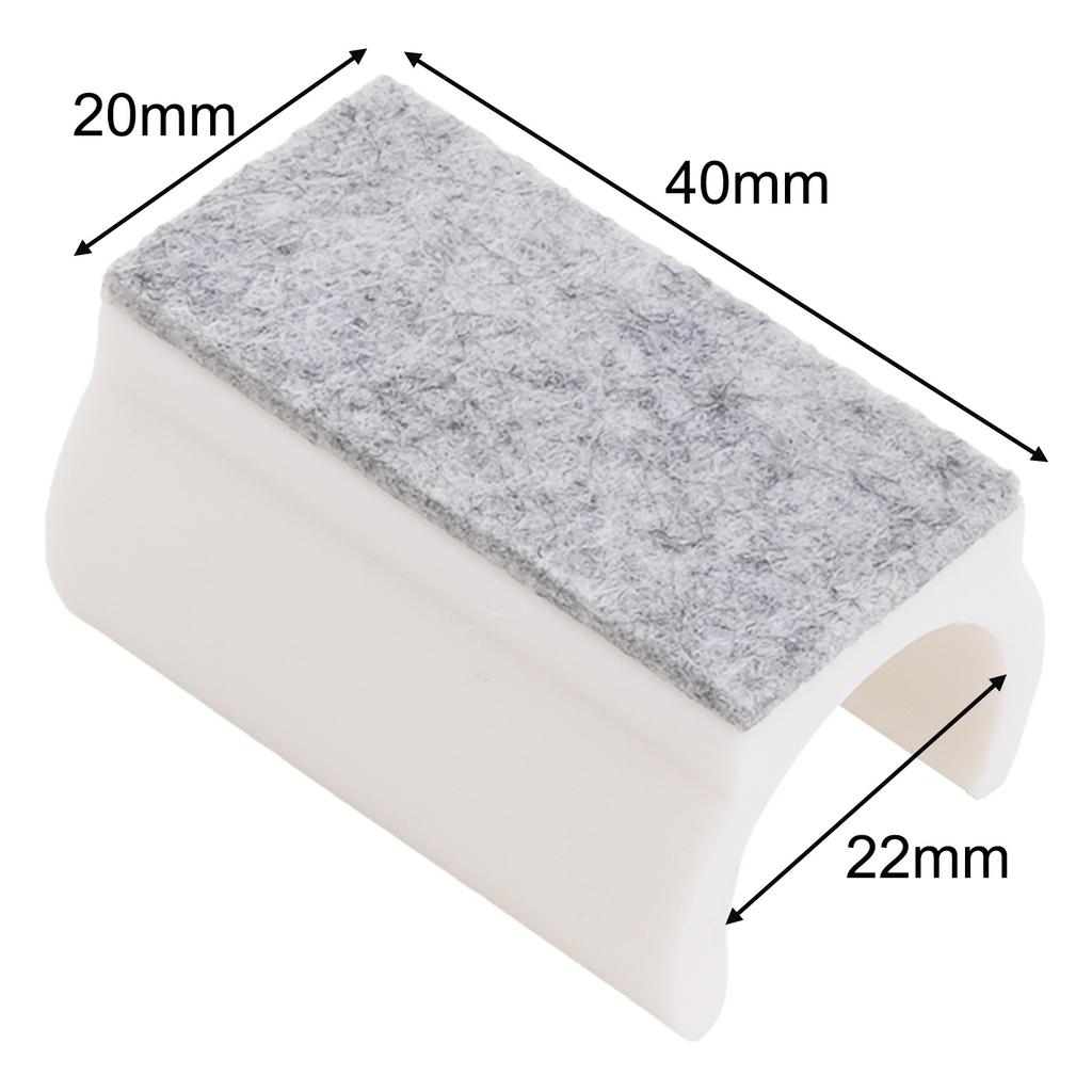 8pcs Chair Cups U-shaped Foot Pad Furniture Gliders With Pre-assembled Felt Pads 25mm U-shaped Foot Pad For Protecting Floors