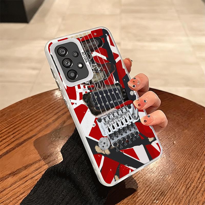 Eddie Van Halen Graphic Guitar Soft Phone Case for Samsung A17 A16 A15 A14 A13 A57 A56 A55 A54 A53 A37 A36 A35 A34 A33 A26 A25 A