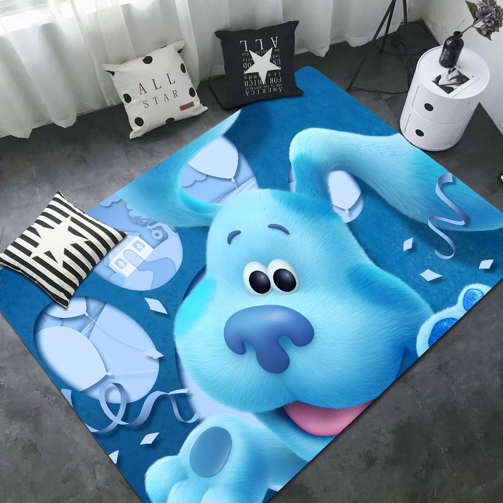 Blue Clues Room Mats Cheaper Anti-slip Modern Living Room Balcony Printed Welcome Rug
