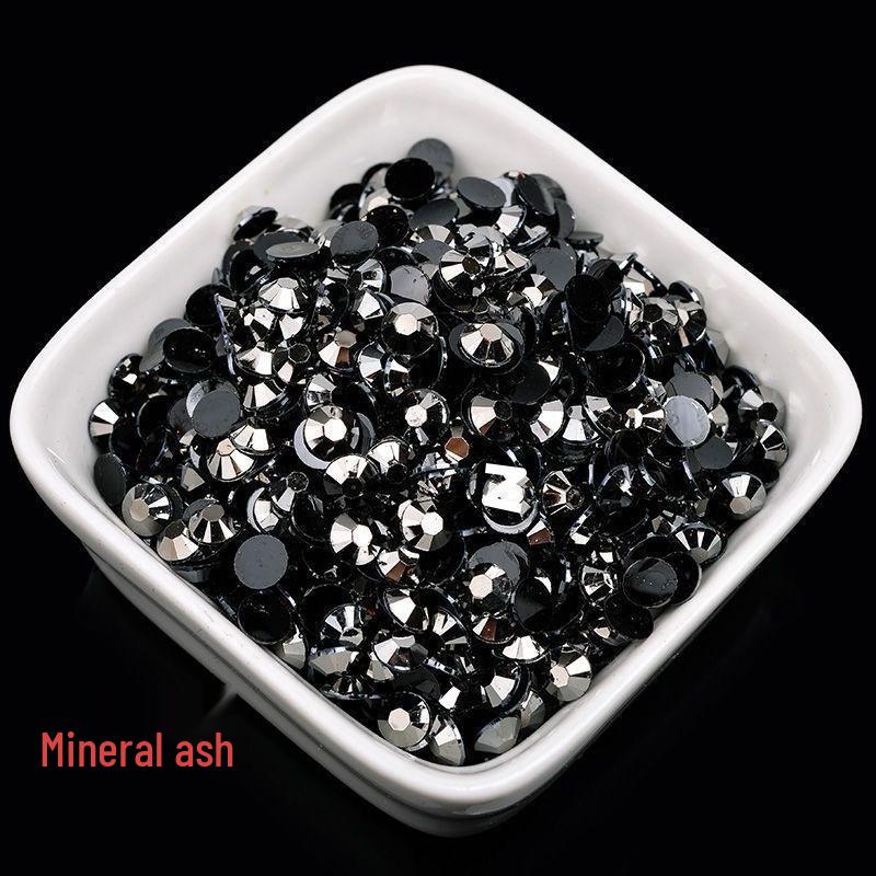 2-6mm Round Flatback Resin Rhinestones for DIY Phone Cases & Nail Art - Imitation Austrian Design