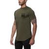 Muscleguys Fashion Casual Sports T-shirt Men's Summer Fitness Short-sleeved Mesh Breathable Street Wear Slim Fit