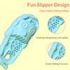 Yousheng Slipper Dog Chew Toy Bite Resistant Boredom Stress Relief Fishbone Texture Shoes Dogs Teething Cleaning Toy Pet