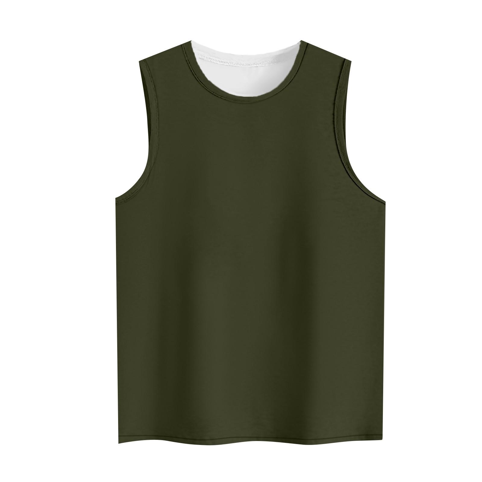 Женская повседневная свободная сексуальная рубашка без рукавов с круглым вырезом — фото 5